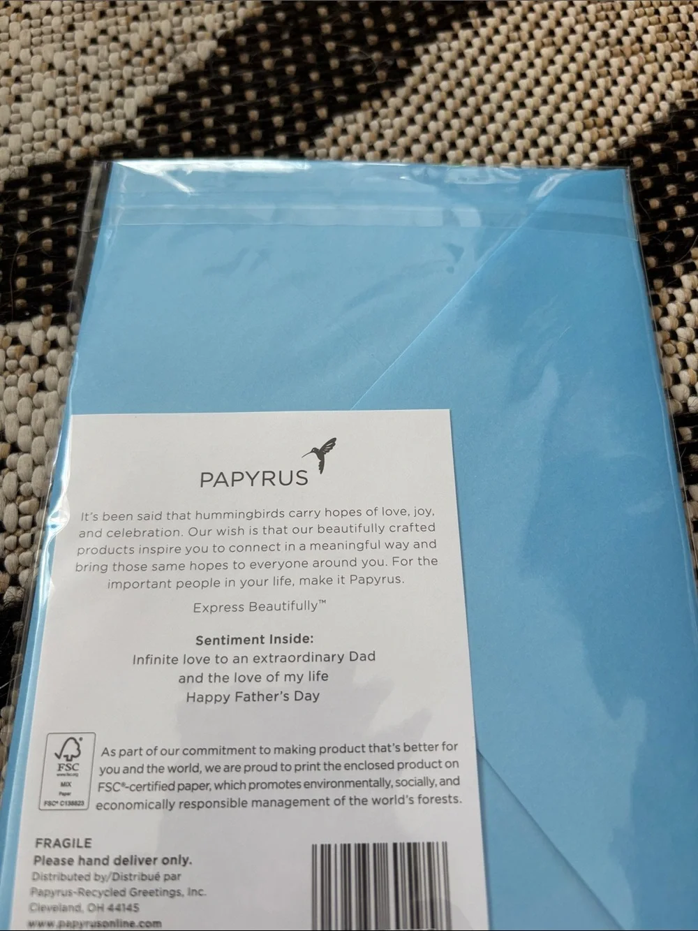 🆕Papyrus 3D Husband Father’s Day Greeting Card